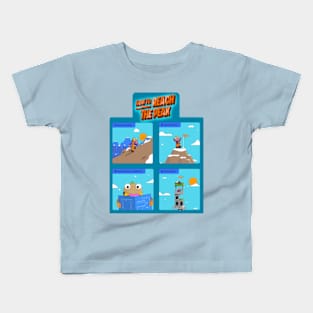 Lego Fortnite HOW TO REACH THE PEAK! Kids T-Shirt